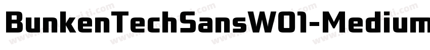 BunkenTechSansW01-Medium Regular字体转换